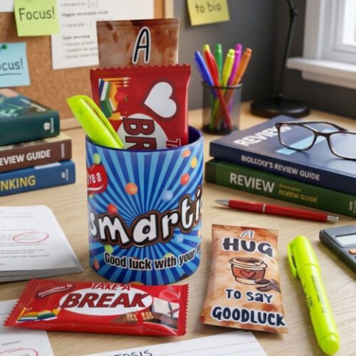Smartie Ceramic Exam Mug with Treats