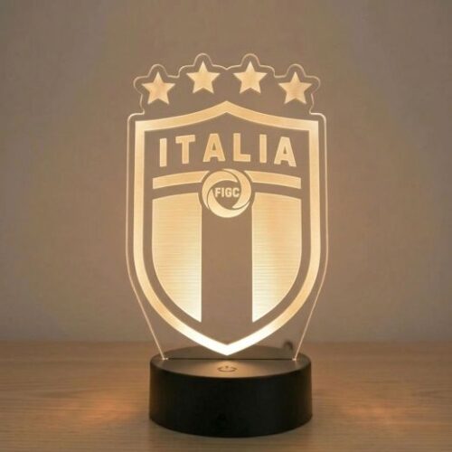 Italy 3D LED Football Lamp | Sports Decor Acrylic Night Light