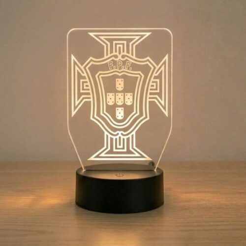 Portugal 3D LED Football Lamp | Sports Decor Acrylic Night Light