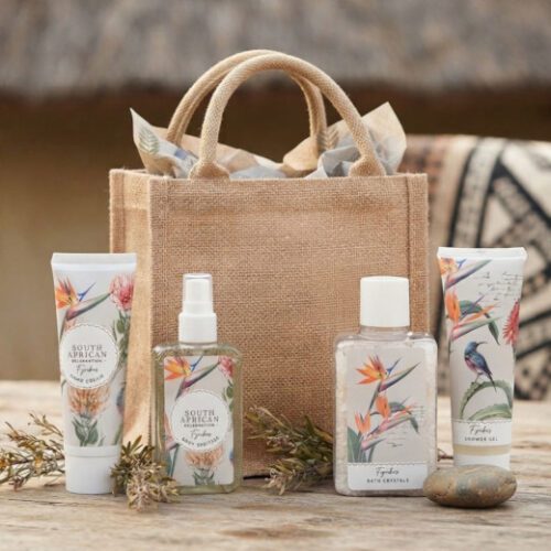 South African Celebration Luxury Eco Spa Set in Jute Bag