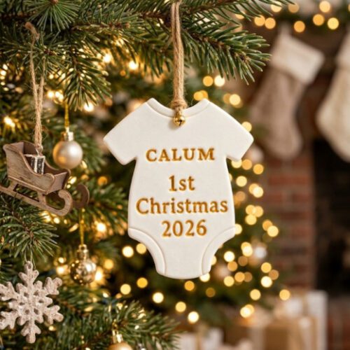 Personalised Baby First Christmas Tree Ornament